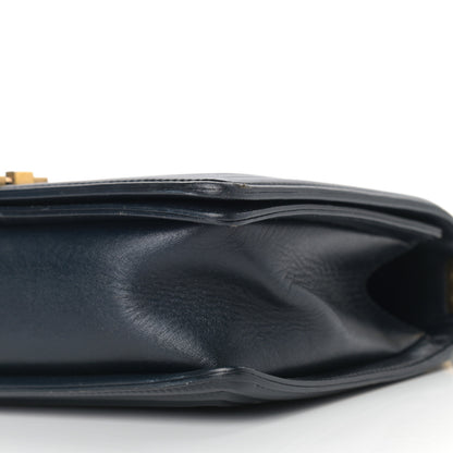 Chanel Calfskin Quilted New Medium Boy Flap Navy Blue 8 of 9