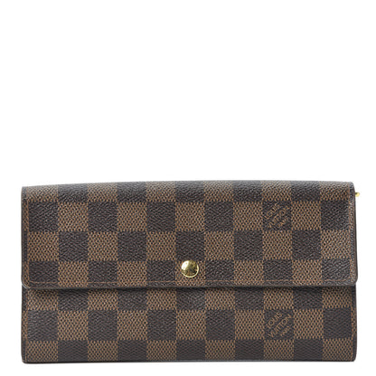 Louis Vuitton Damier Ebene Sarah Wallet 1 of 9