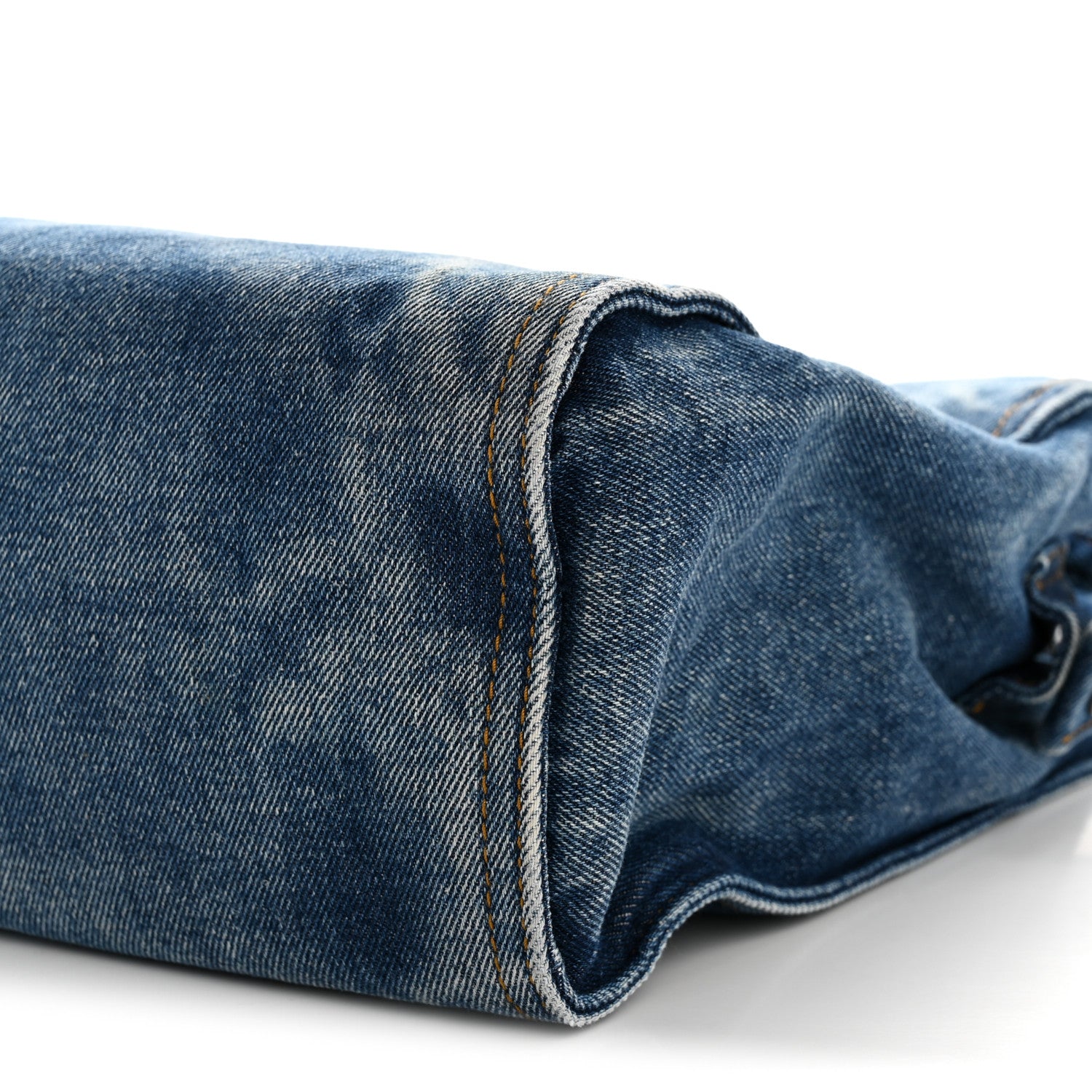 Telfar Denim Medium Shopping Bag Blue 10 of 10