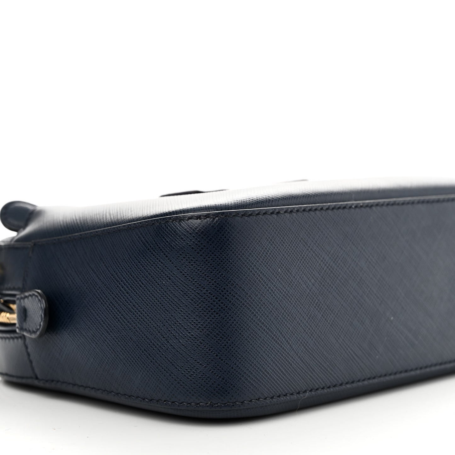 Hammered Calfskin Lydia Bow Camera Bag Navy