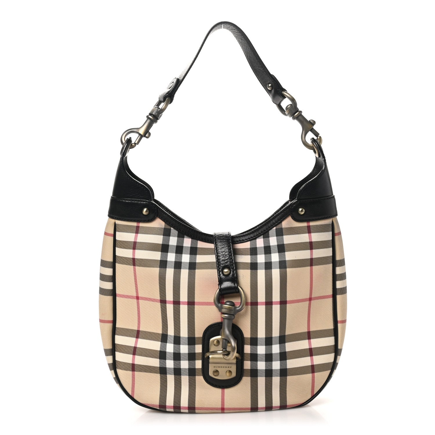 Burberry House Check Hobo Black 1 of 9