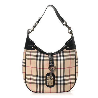Burberry House Check Hobo Black 1 of 9