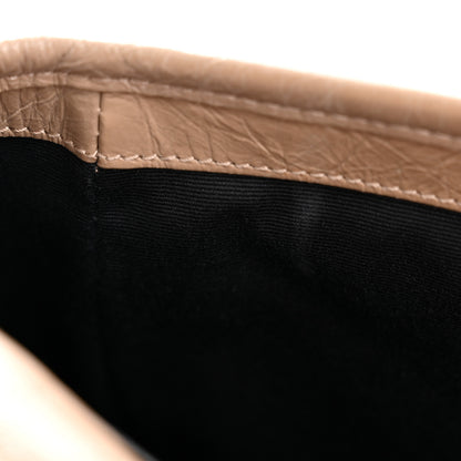 Saint Laurent Crinkled Calfskin Matelasse Monogram Baby Niki Chain Satchel Light Taupe 11 of 13