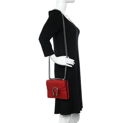 Gucci Calfskin Mini Dionysus Shoulder Bag Hibiscus Red 2 of 13