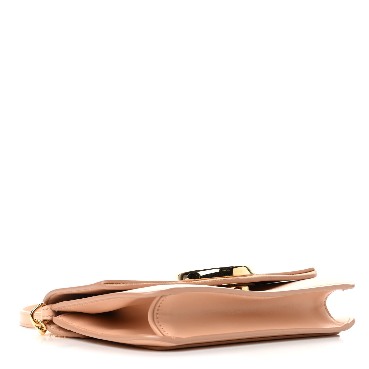 Chloe Calfskin Suede C Clutch With Chain Blushy Pink 3 of 4