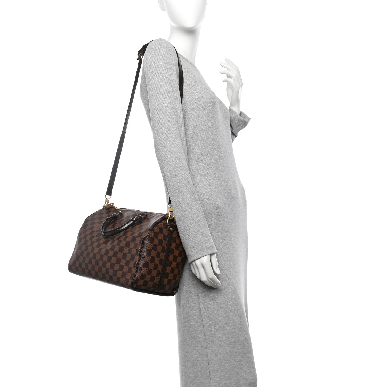 Louis Vuitton Damier Ebene Speedy Bandouliere 30 2 of 11