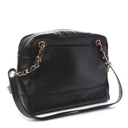 Chanel Caviar CC Shoulder Bag Black 3 of 10