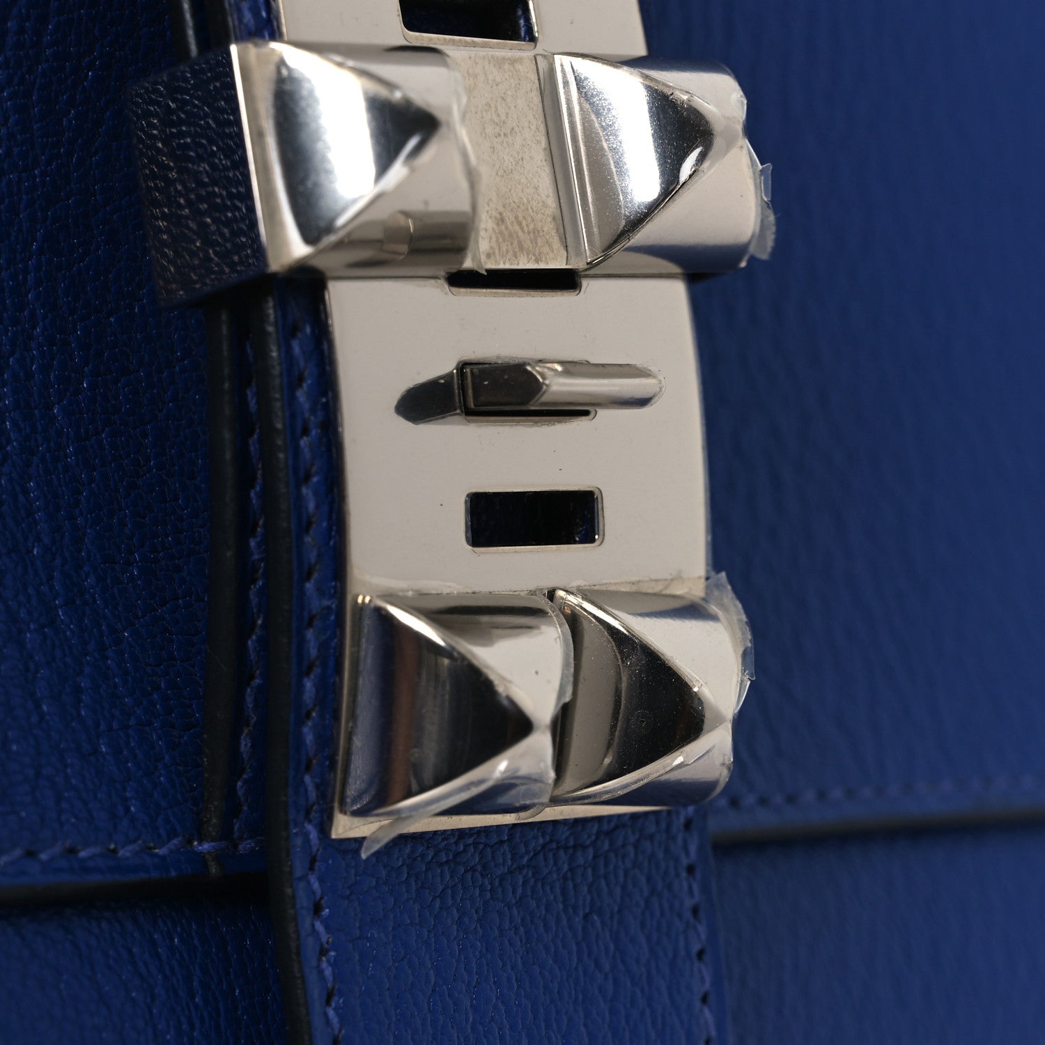 Hermes Chevre Mysore Medor 23 Clutch Bleu Hydra Electric Blue 8 of 8