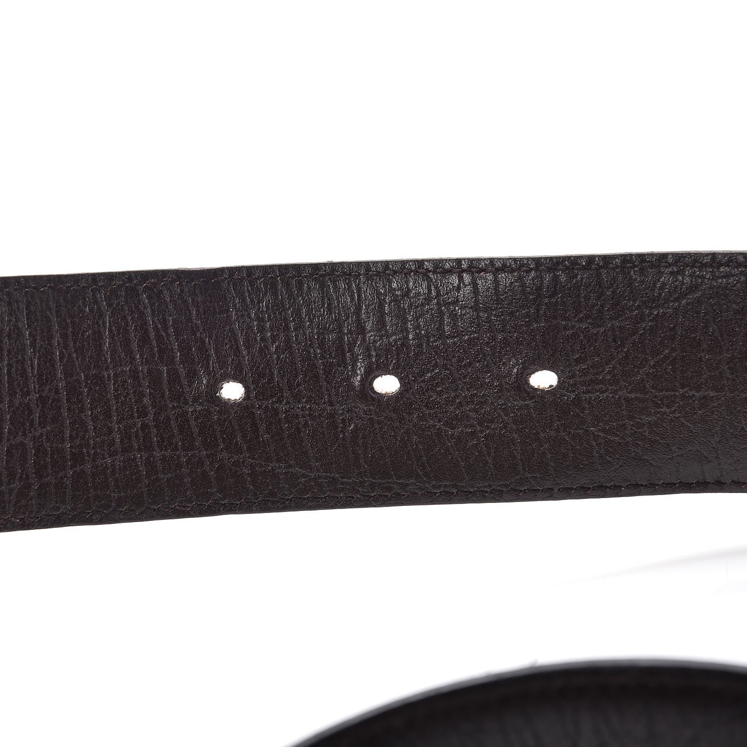 Gucci GG Plus Monogram Interlocking G Belt 90 36 Dark Brown 7 of 8