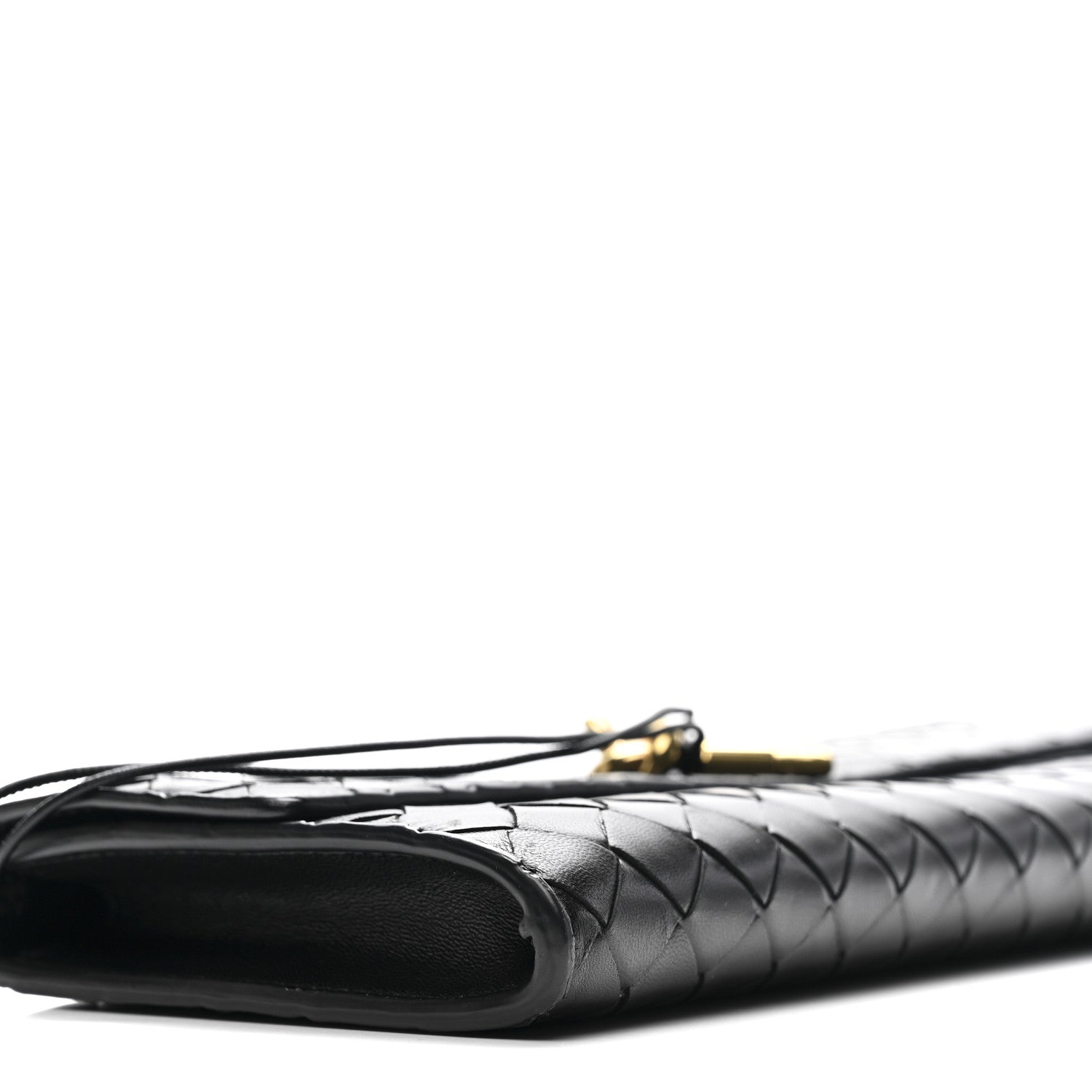 Bottega Veneta Nappa Intrecciato Long Andiamo Top Handle Clutch Black 9 of 13