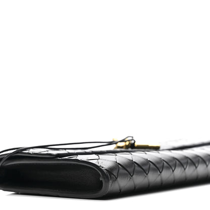 Bottega Veneta Nappa Intrecciato Long Andiamo Top Handle Clutch Black 9 of 13