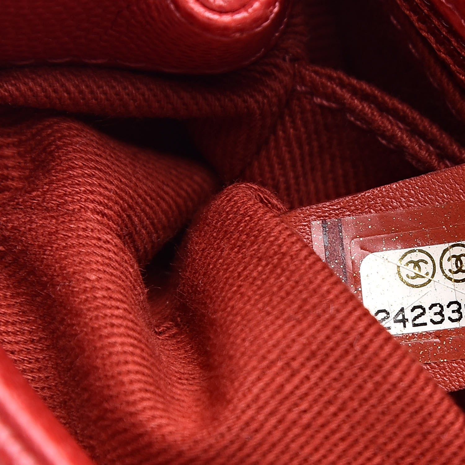 Chanel Caviar Quilted Mini Coco Handle Flap Dark Red 7 of 12