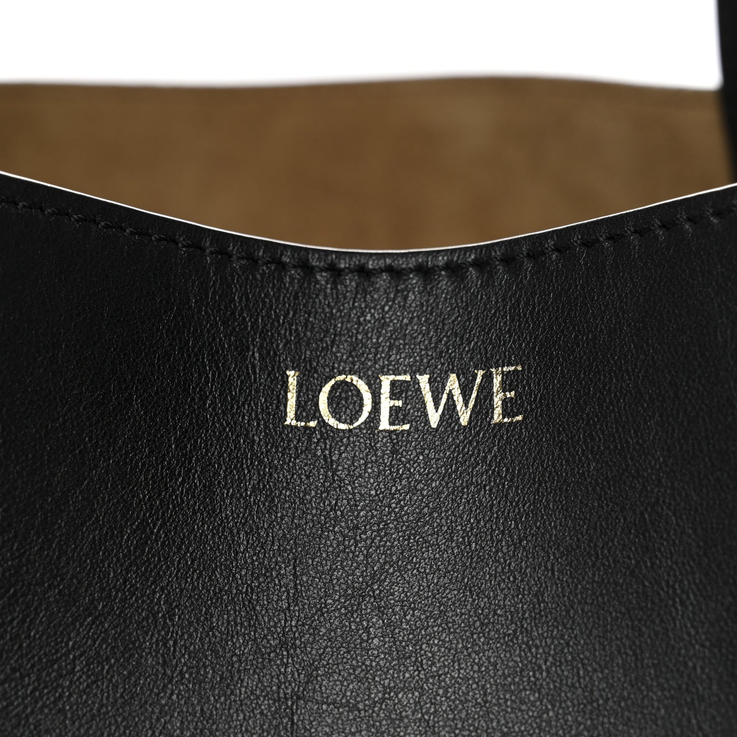 Shiny Calfskin Medium Puzzle Fold Tote Black