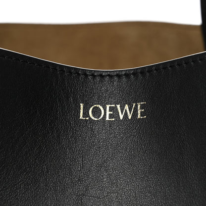 Loewe Shiny Calfskin Medium Puzzle Fold Tote Black 8 of 10