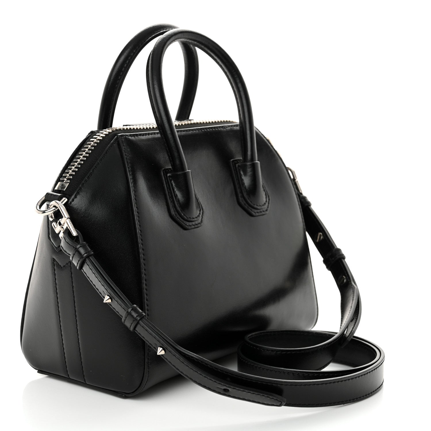 Givenchy Shiny Lord Calfskin Mini Antigona Black 3 of 10