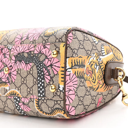 Gucci GG Supreme Monogram Bengal Small Boston Beige Pink 9 of 9