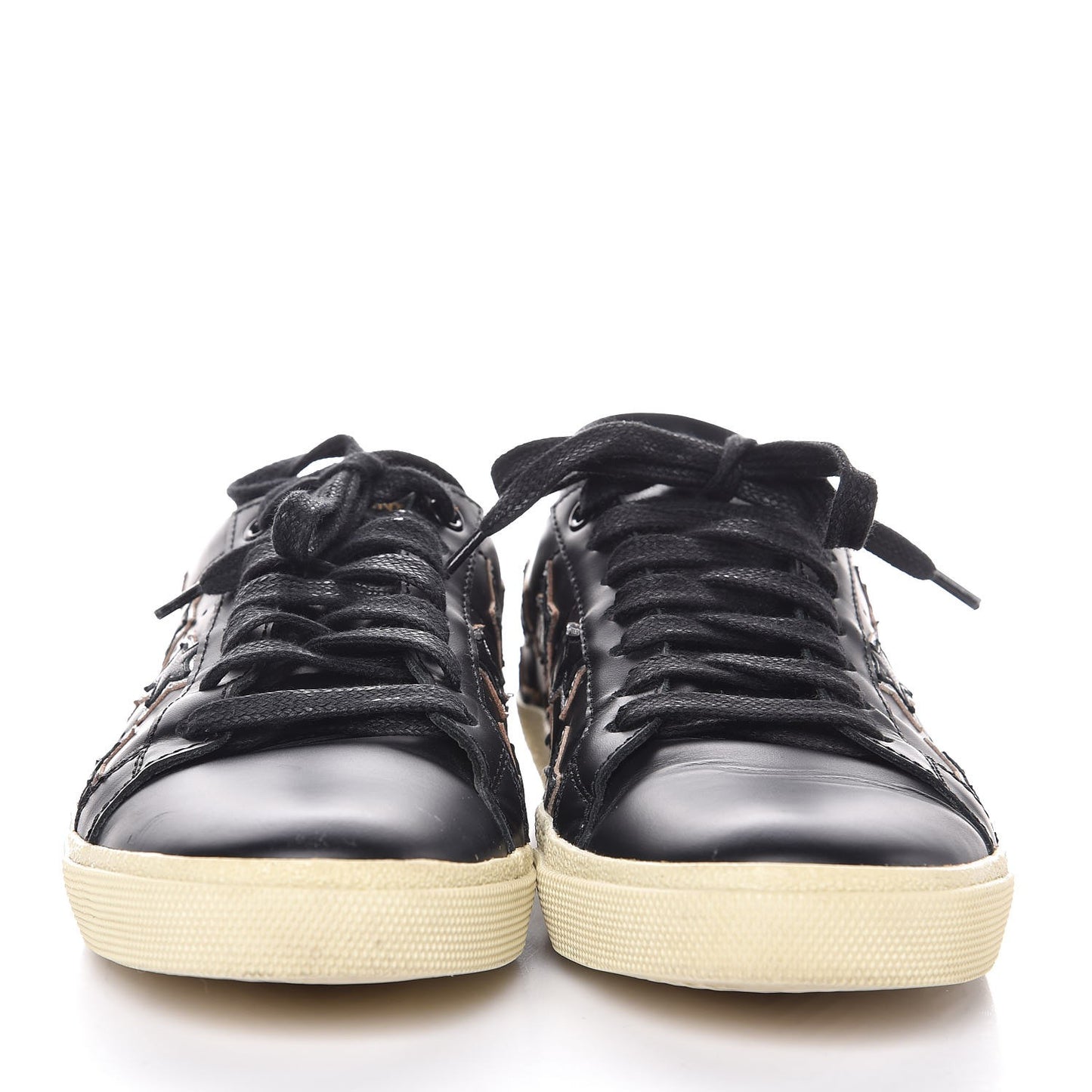 Nappa Star Court Sneakers 38.5 Black