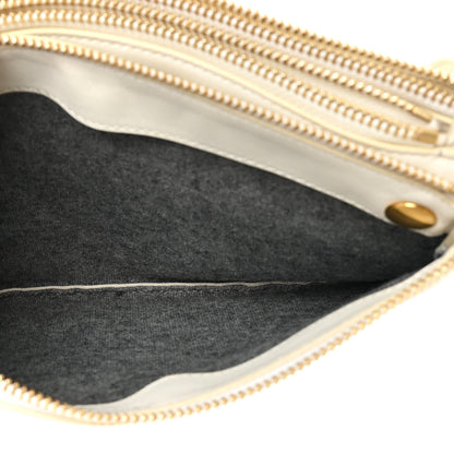 Celine Lambskin Large Trio Crossbody Bag White 4 of 18