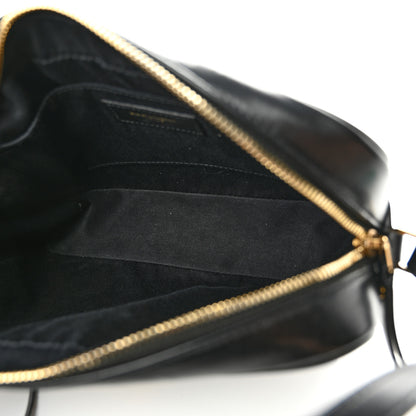 Saint Laurent Calfskin Matelasse Monogram Lou Camera Bag Black 5 of 14