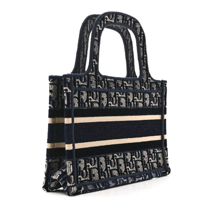 Christian Dior Velvet Oblique Mini Book Tote Blue Multicolor 3 of 12