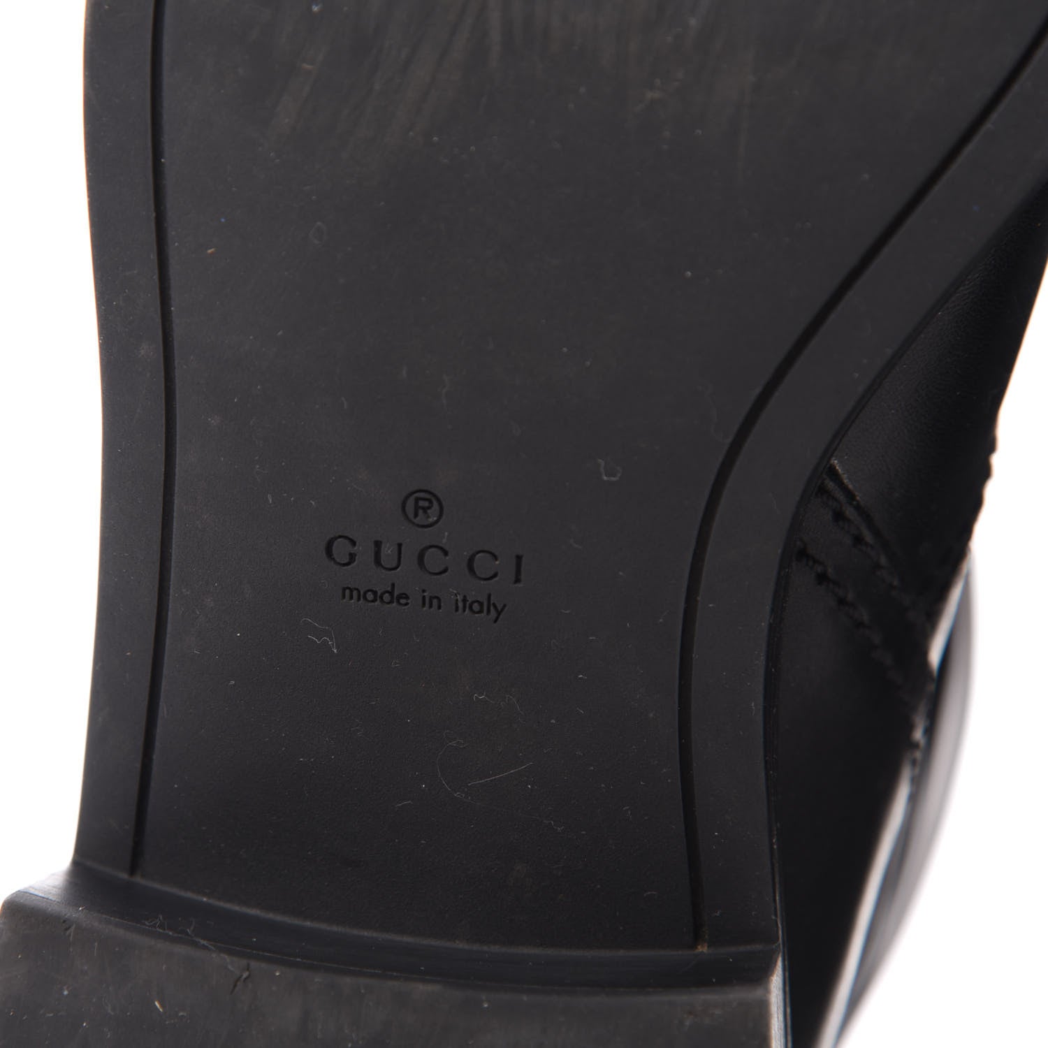 Gucci Calfskin Short Zip Boots 38 Black 7 of 8