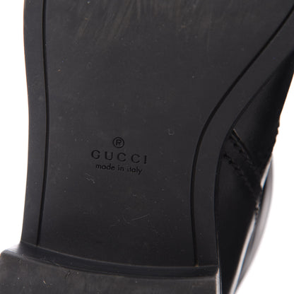 Gucci Calfskin Short Zip Boots 38 Black 7 of 8
