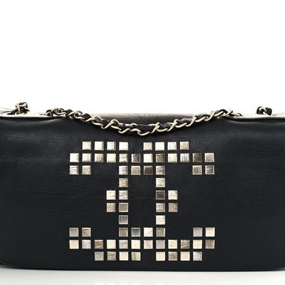 Chanel Grained Calfskin Metal Mosaic Flap Black 7 of 10