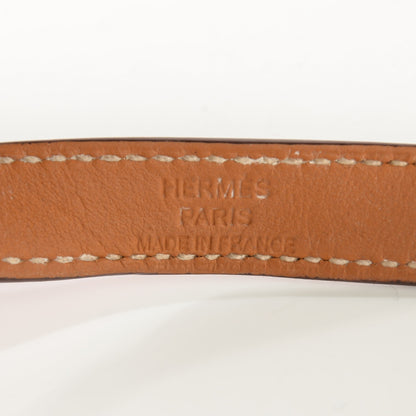 Hermes Epsom Kelly Double Tour Bracelet S Rouge Casaque 5 of 9