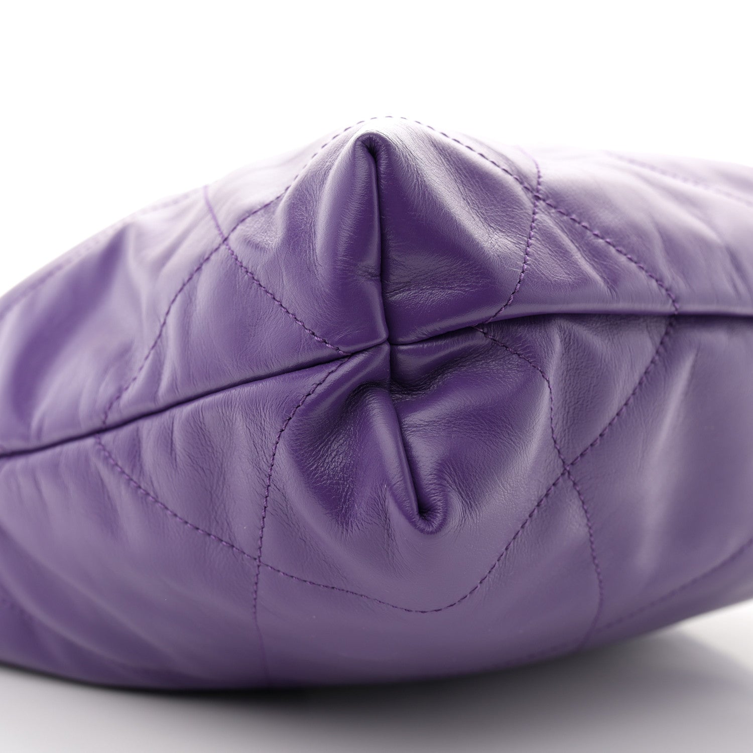 Chanel Shiny Calfskin Quilted Rainbow Small Chanel 22 Purple 10 of 12