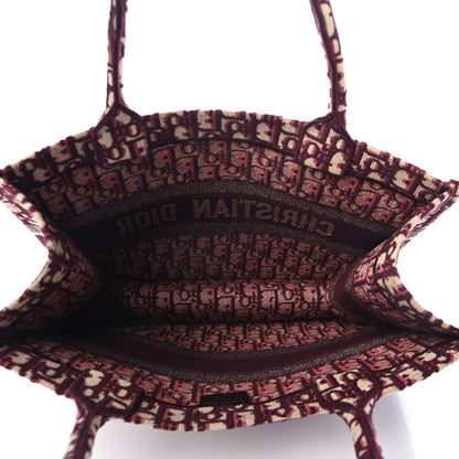 Christian Dior Oblique Medium Book Tote Burgundy Multicolor 4 of 4
