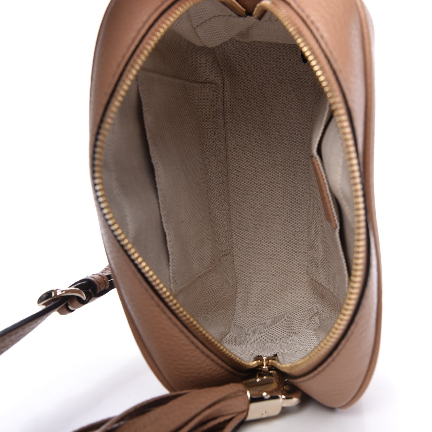 Gucci Pebbled Calfskin Small Soho Disco Bag Rose Beige 5 of 10