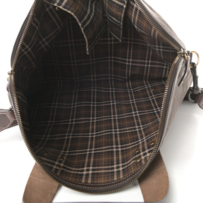 Gucci Monogram Calfskin Studded Tote Brown 5 of 10