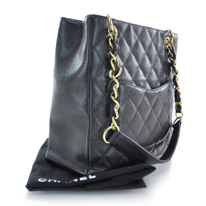 Chanel Caviar Petit Shopping Tote PST Black 3 of 8