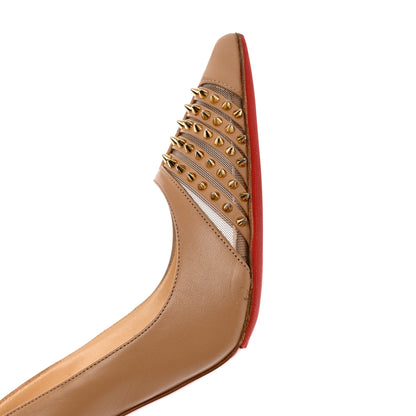 Christian Louboutin Kid Bareta 100 Pumps 36.5 Nude Light Gold 8 of 13
