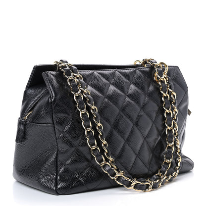 Chanel Caviar Quilted Petit Timeless Tote PTT Black 3 of 9