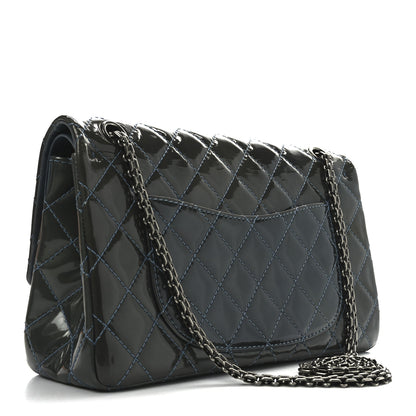 Chanel Patent Quilted 2.55 Reissue 226 Flap Blue 3 of 10