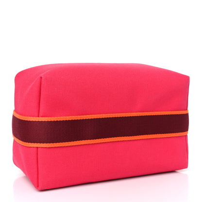 Hermes Canvas Large Bride-A-Brac Pouch Hibiscus 4 of 8