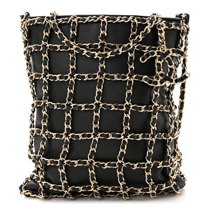 Chanel Lambskin Shopping Chain Tote Black 1 of 12