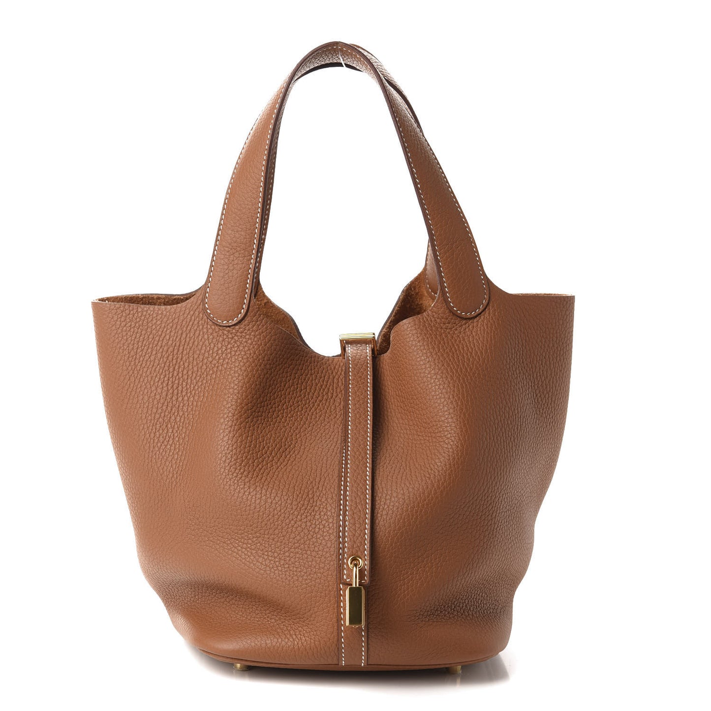 Taurillon Clemence Picotin Lock 22 MM Gold