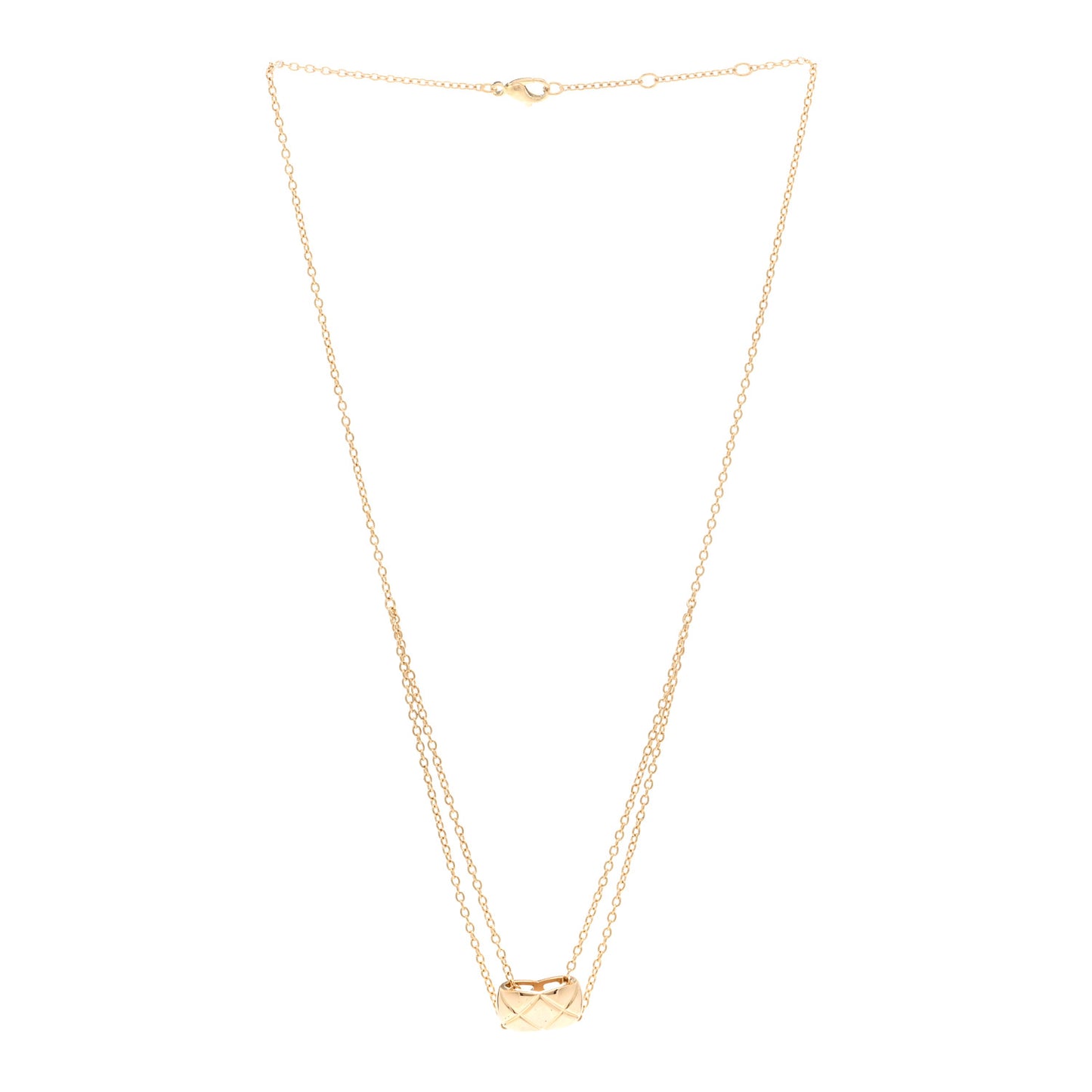 18K Yellow Gold Coco Crush Pendant Necklace