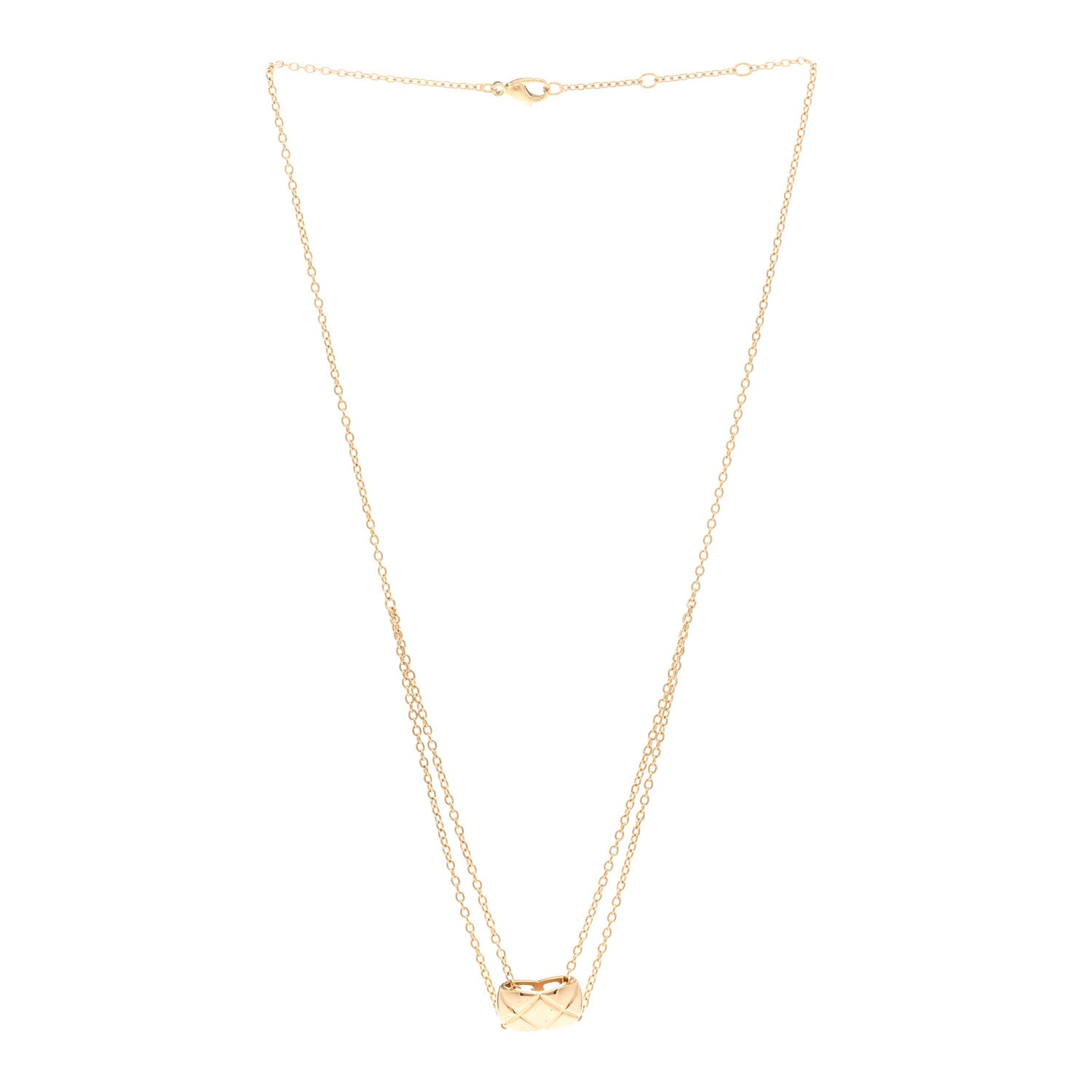 Chanel 18K Yellow Gold Coco Crush Pendant Necklace 3 of 4