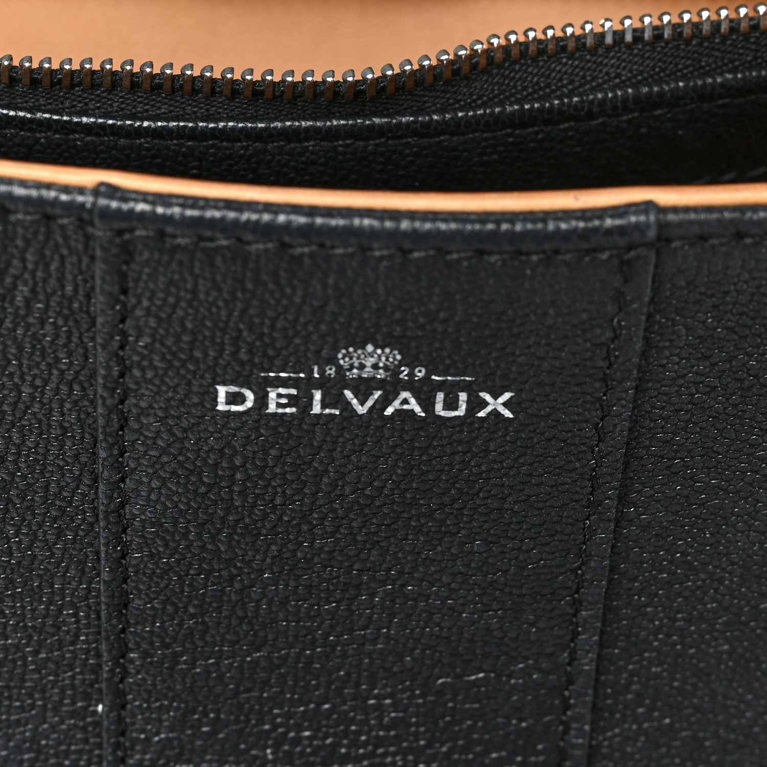 Delvaux Grained Calfskin MM Brillant Satchel Black 6 of 11