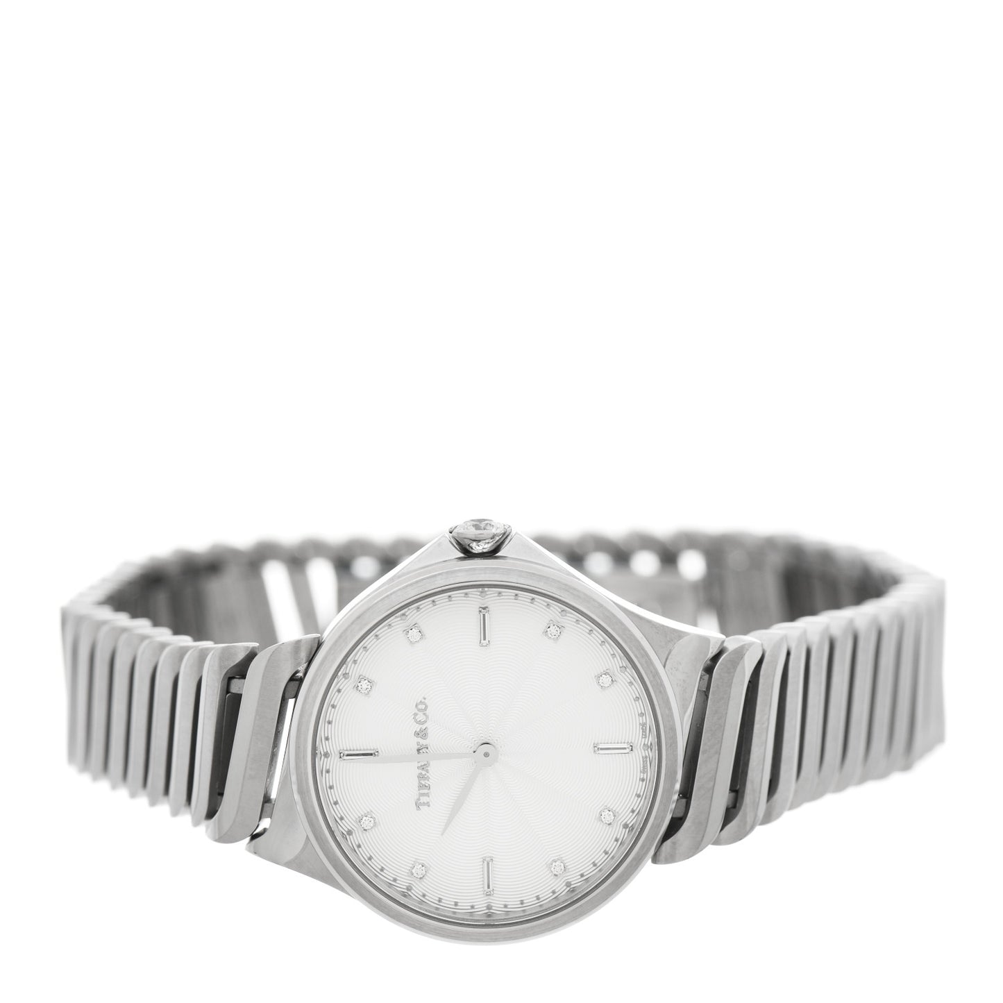 Stainless Steel Diamond 28mm Metro 2-Hand Quartz Watch