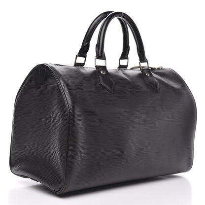 Louis Vuitton Epi Speedy 35 Black 3 of 13