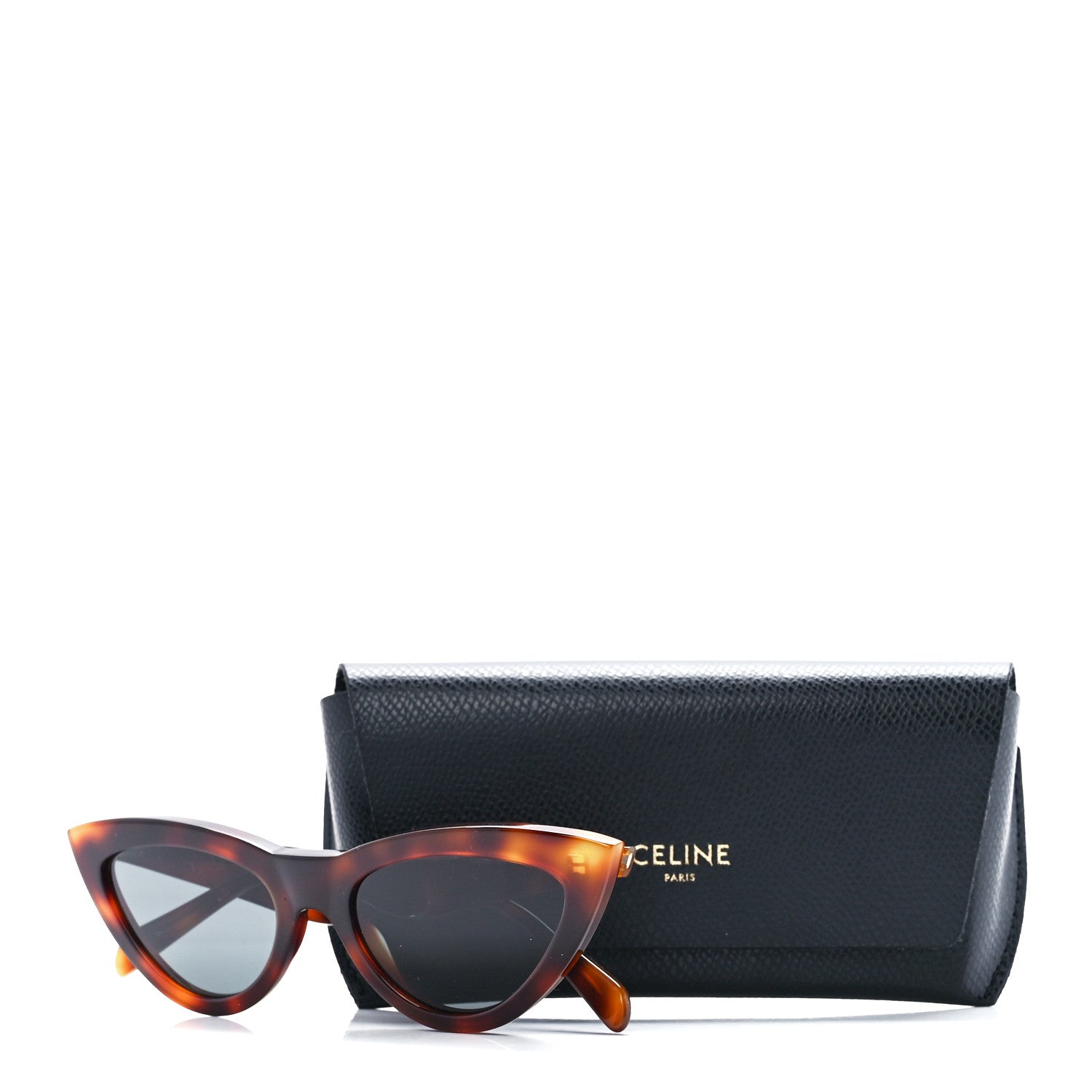 Celine Acetate Cat Eye Sunglasses CL4019IN Tortoise 7 of 7