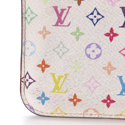 Louis Vuitton Monogram Multicolor Key Pouch White Litchi 13 of 16
