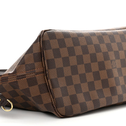 Louis Vuitton Damier Ebene Neo Neverfull MM Rose Ballerine 11 of 12