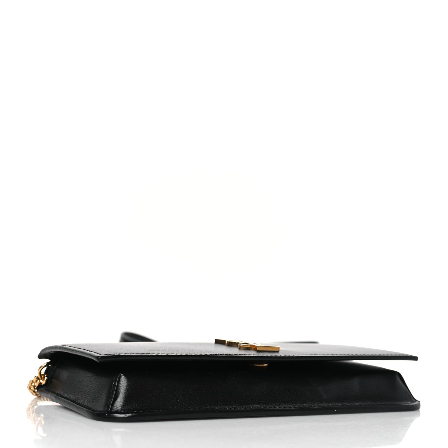 Grained Calfskin Monogram Phone Holder Crossbody Black