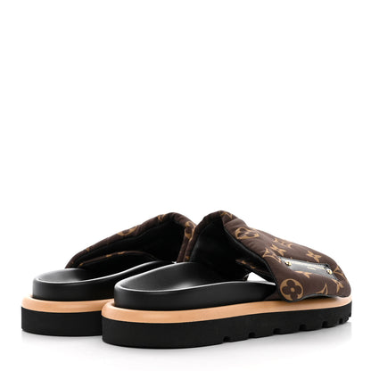 Louis Vuitton Nylon Monogram Pool Pillow Comfort Mule 38 Cacao Brown 4 of 9