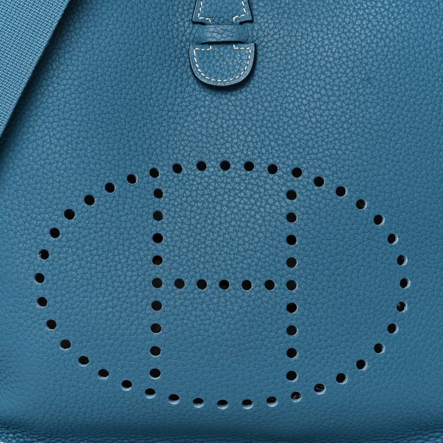 Hermes Taurillon Clemence Evelyne III PM Blue Jean 8 of 10